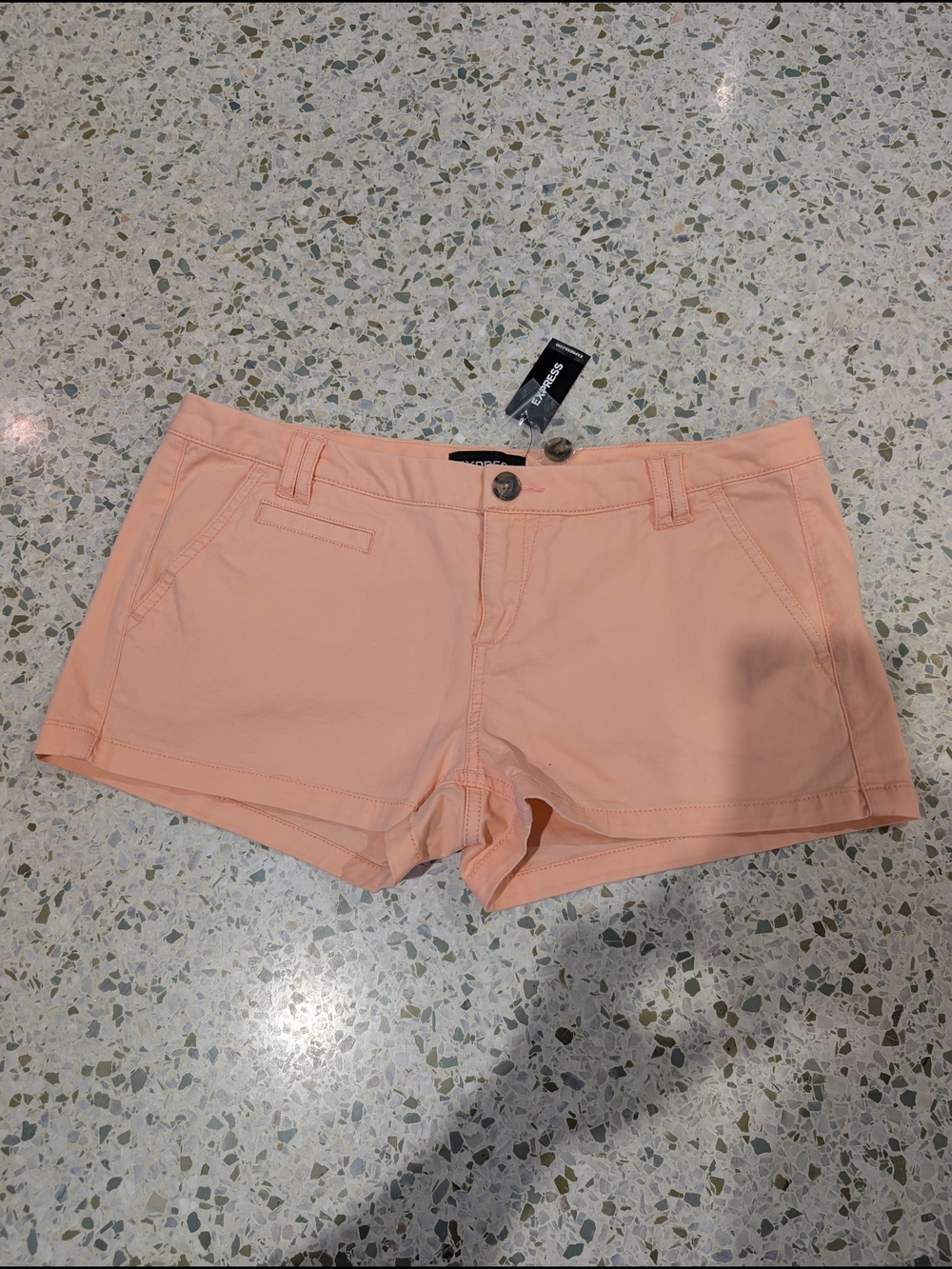 NWT Express Peach Cotton-Blend Low-rise Shorts